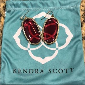 Kendra Scott Danielle earrings in berry glass